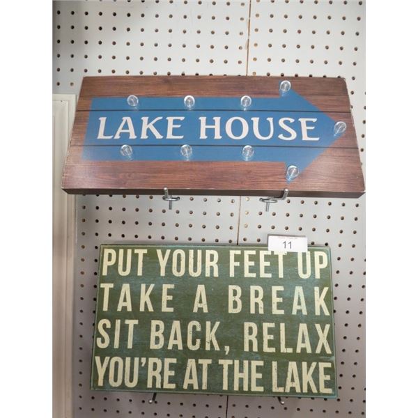 lake house signage