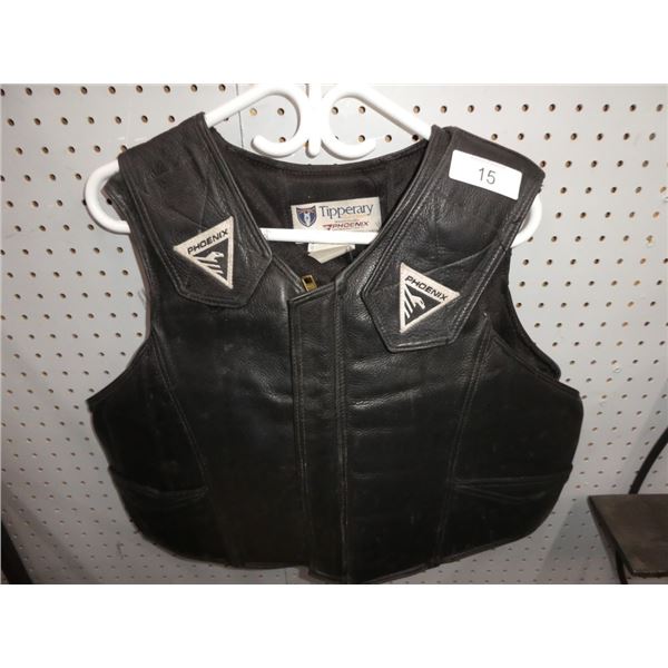 Tipperary Equestrian leather vest size L