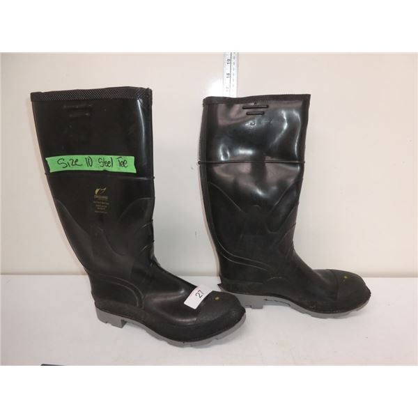 size 10 steel toe Onguard Industries rubber boots