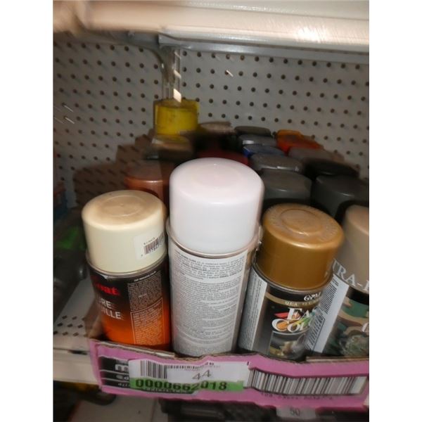 misc aerosols: paint, rubber coating, etc