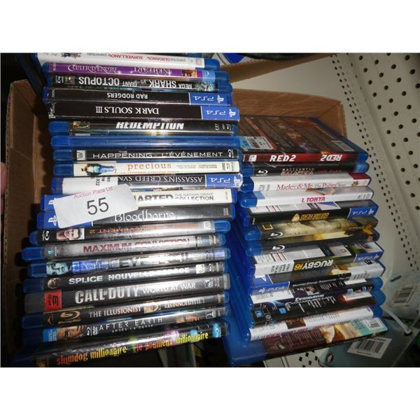 misc DVDs, PS4 & PS3 games