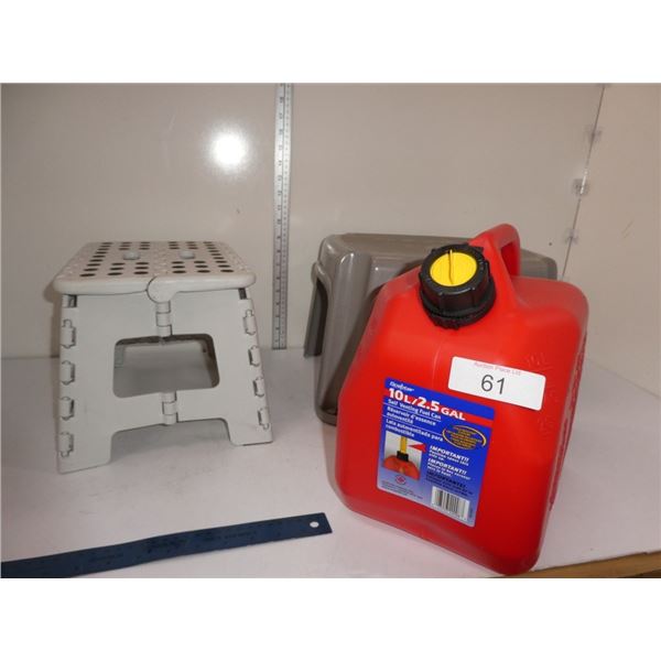 10L self venting fuel can, step stools