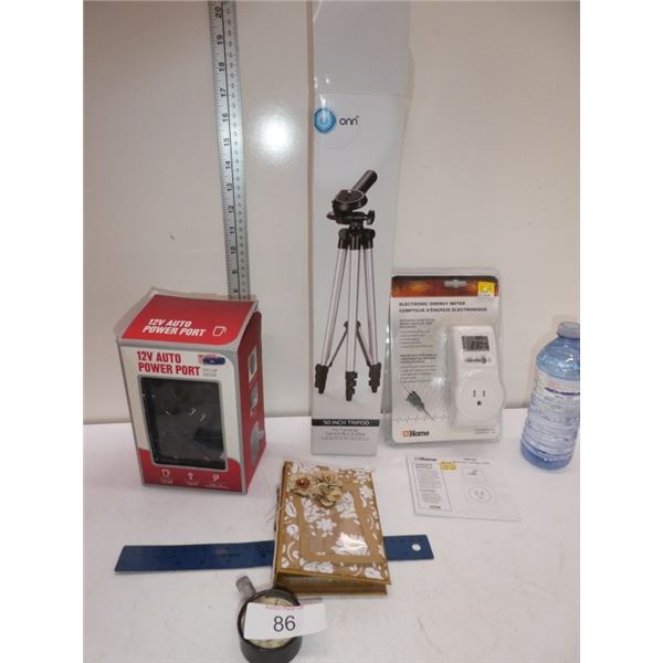 12V auto pwr port, electronic energy meter,