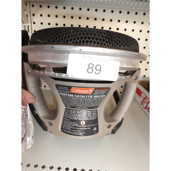 Coleman propane catalytic heater