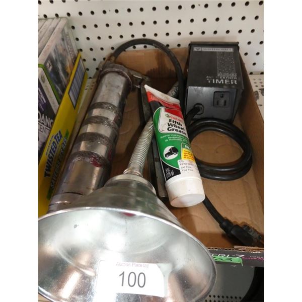 funnel, 5th wheel grease, all weather timer