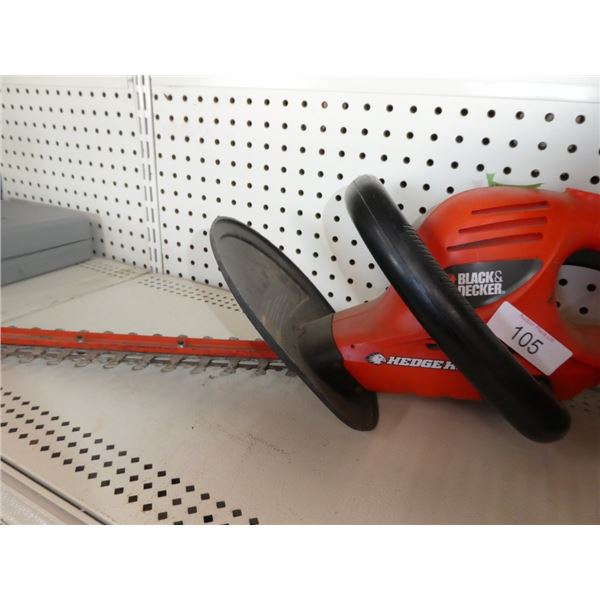 Black & Decker hedge trimmer works