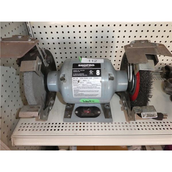Shopro 8" bench grinder