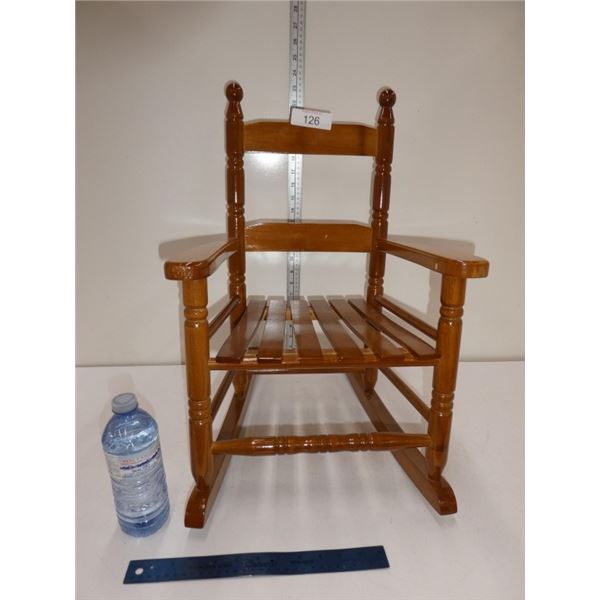 mini wooden rocking chair