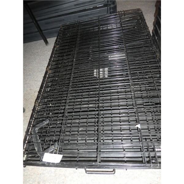 folding metal dog kennel