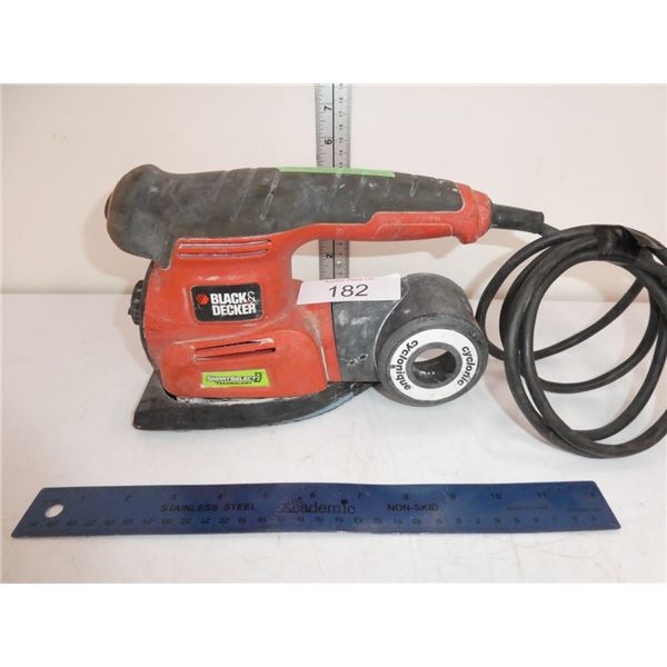 B&D cyclonic palm sander works