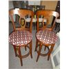 Image 1 : wooden swivel bar stools