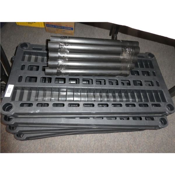 HD 5 Tier plastic shelving unit
