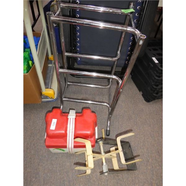 battery box, hose/cord reel, stand
