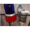 Image 1 : vintage blue beacon light coffee holder