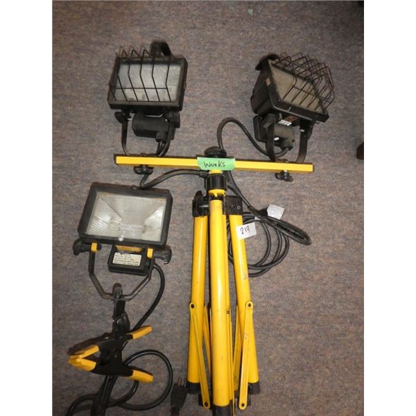 work lights w/ stand