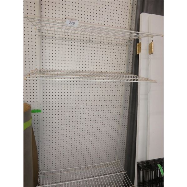 wire wall mount shelving unit
