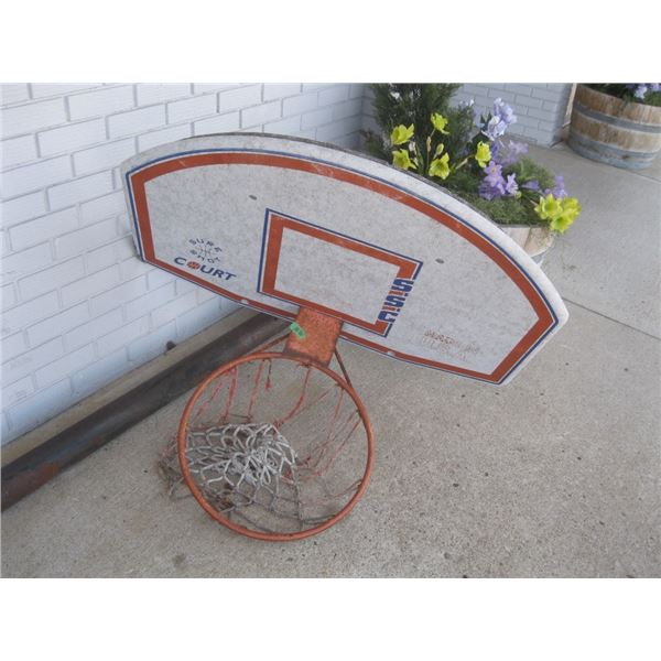 Basket ball hoop with metal stand