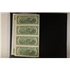 Image 2 : UNCUT SHEET OF 4-2009 US $2 FRNS CRISP UN IN