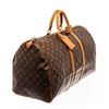 Image 2 : Louis Vuitton Brown Monogram Canvas Keepall 55 Travel Bag