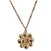 Image 4 : Chanel Gold Orange Pearl Pendant Necklace