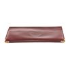 Image 4 : Cartier Maroon Leather Long Checkbook Wallet