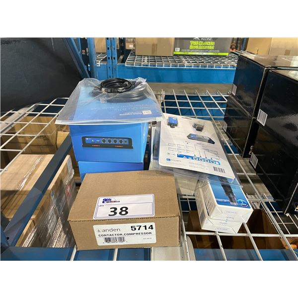 ASSORTED BLUELAB PH METERS, IN-LINE PROBE PENS, DLI TEMPERATURE SENSOR, 2 DLI DLM-4ZONE LIGHTING