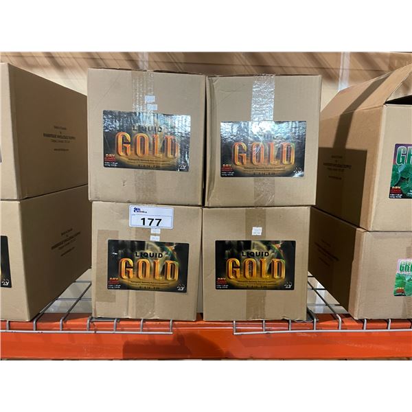 4 BOXES OF LIQUID GOLD HYDROPONIC SPECIALTY NUTRIENT COMPONENT