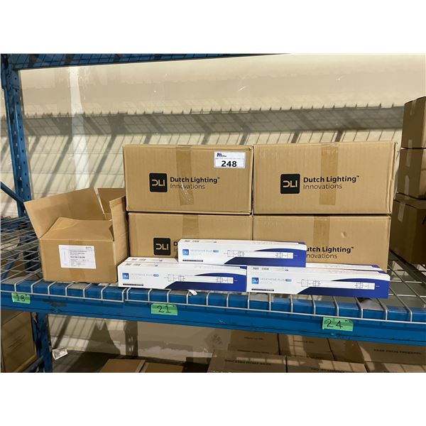 4 BOXES OF DUTCH LIGHTING INNOVATIONS VEGETATIVE PLUS MH 6500K GARDEN LAMPS & BOX OF AUVL HIGH