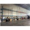 Image 1 : ** 7 BAYS OF BLUE 19' TALL  12' CROSSBAR 42" DEPTH ADJUSTABLE INDUSTRIAL PALLET RACKING WITH MESH