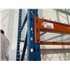 Image 2 : **5 BAYS OF BLUE 19' TALL  12' CROSSBAR 42" DEPTH ADJUSTABLE INDUSTRIAL PALLET RACKING WITH MESH