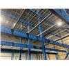 Image 3 : ** 3 BAYS OF BLUE 18' TALL  12' CROSSBAR 42" DEPTH ADJUSTABLE INDUSTRIAL PALLET RACKING WITH MESH