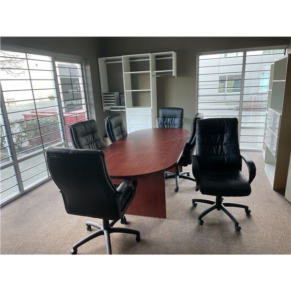 CONTENT OF FRONT OFFICES INCLUDING DESKS, 2 FILE CABINETS, ANDEN PARTS / COMPONENTS, MOBILE OFFICE