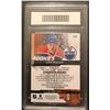 Image 2 : 2014 UD SP GAME USED #147 LEON DRAISAITL AUTOGRAPHED ROOKIE CARD GMA GRADED 10