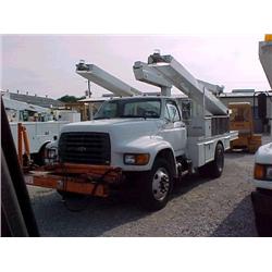 1999 FORD F SERIES SIGN BUCKET TRUCK