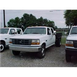 1994 FORD F350 CREW CAB FLATBED TRUCK