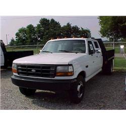 1992 FORD F350 CREW CAB FLATBED
