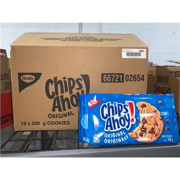 CASE LOT Christie Chips Ahoy!Original Cookies 12 x 258g