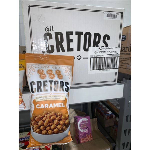 CASE LOT G.H Cretors Caramel Popcorn 12 x 227g