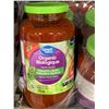 Image 2 : CASE LOT Great Value Organic Pasta Sauce Tomato & Basil 6x700ml