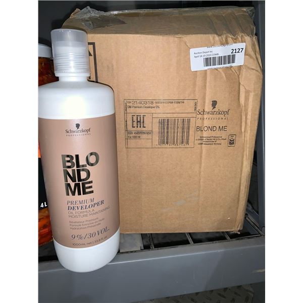 CASE LOT Schwarzkopf Blond Me Premium Developer Oil Formula 9%/30 Vol 6 x 1000ml