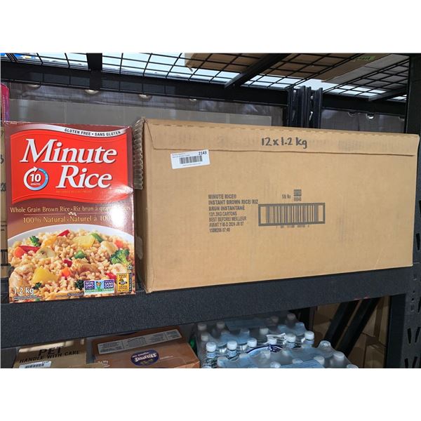 CASE LOT Minute Rice Whole Grain Brown Rice 12 x 1.2kg
