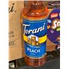 Image 2 : CASE LOT Torani Sugar Free Peach Syrup 4 x 750ml