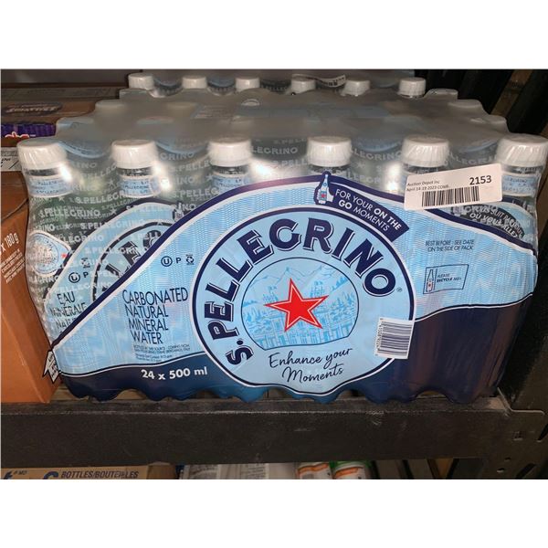 CASE LOT S.Pellegrino Carbonated Natural Mineral Water 24x500ml