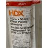 Image 3 : HDX Heavy 102in x 58.8ft Clear Plastic Sheeting 1 Clear Plastic Roll 500 Sq/Ft, 6Lb