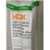 Image 2 : HDX Medium 102in x 58.8ft Clear Plastic Sheeting 1 Clear Plastic Roll 500 Sq/Ft  4 lb