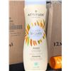 Image 2 : CASE LOT Attitude Shampoo Volume & Shine Soy Protein & Cranberry 6 x 473ml
