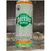 Image 2 : CASE LOT Perrier Caffeine & Yerba Mate Tangerine Flavor Caffeinated Energy Drink 24 x 300ml