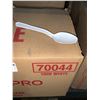 Image 2 : CASE LOT Polar Pro Polypropylene Medium Weight Plastic Teaspoons 1000 White