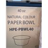 Image 5 : CASE LOT 40oz Natural Color Paper Bowl 6 x 50pcs