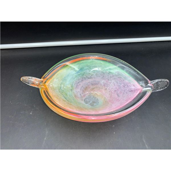 Hand Blown Glass Decorative Bowl